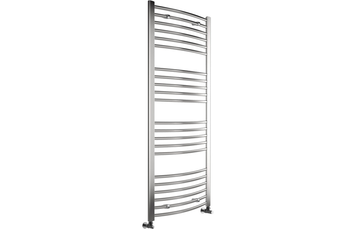 LuxeWarmth Curved 30mm Ladder Radiator (500x1600x30mm) - Chrome