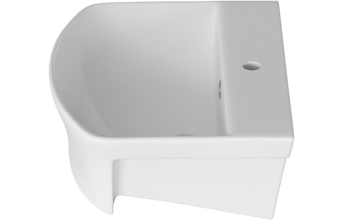 EternaWash 500x400mm 1TH Semi Recessed Basin