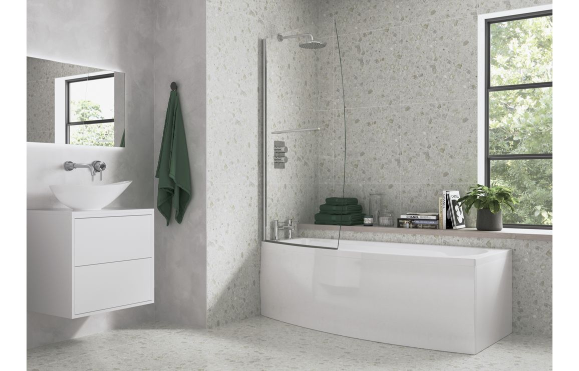 Timeless Space Saving 1700x740x560mm 0TH Bath w/Legs (RH)