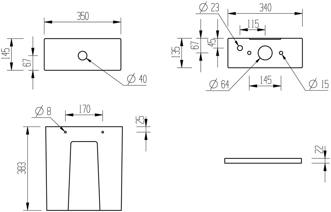 VividStream Rimless Short Projection Close Coupled Open Back WC & Soft Close Seat