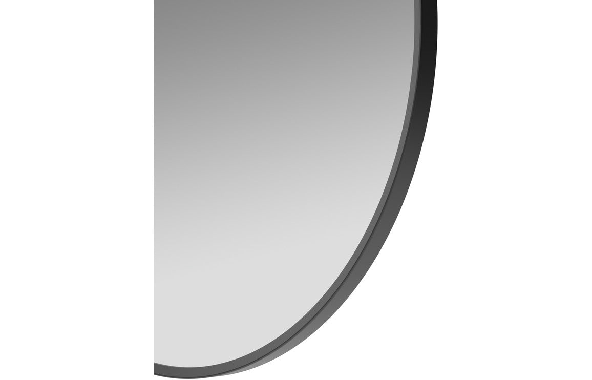 PureVision 500mm Round Mirror - Matt Black