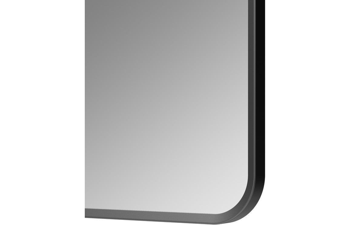 PureVision 600x800mm Rectangle Mirror - Matt Black