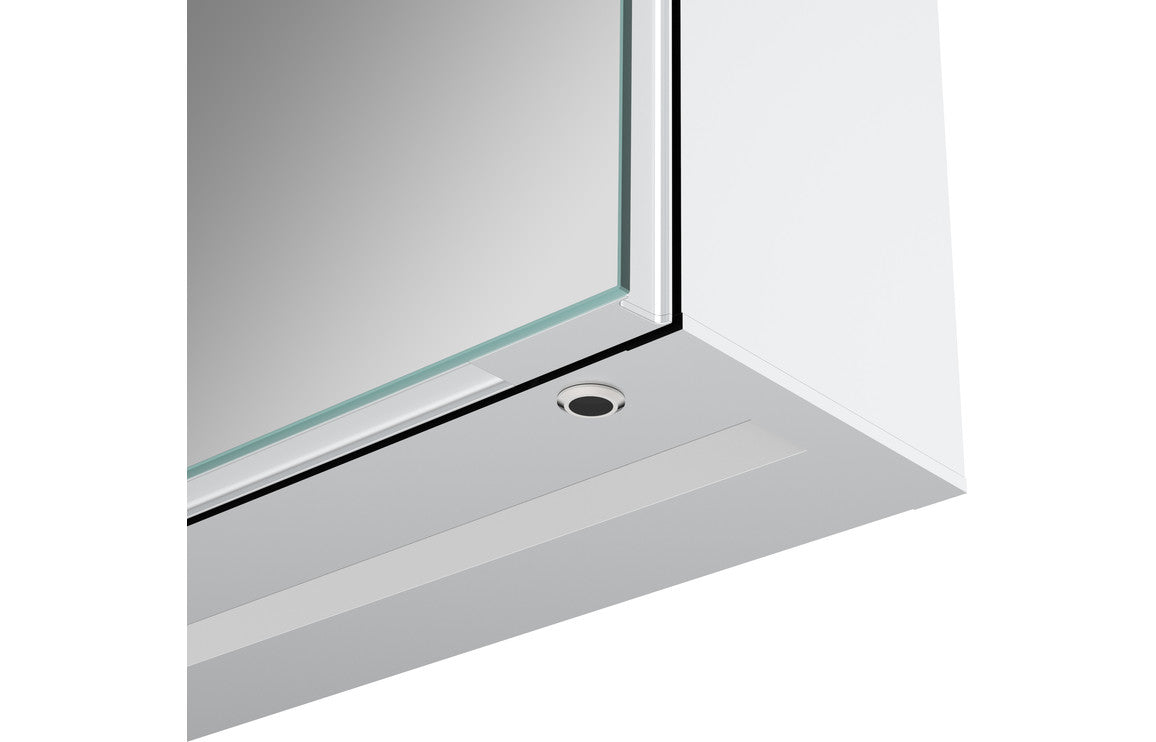RadiantAura 600mm 2 Door Front-Lit LED Mirror Cabinet