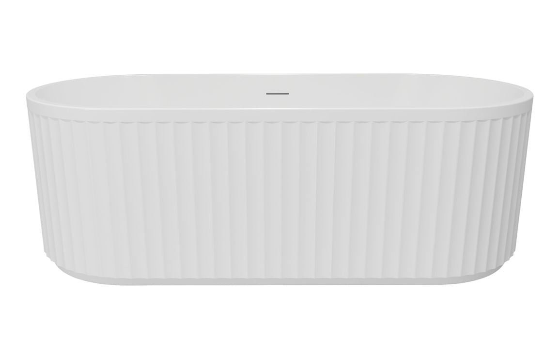 EuphoriaBath Fluted Freestanding 1700x750x570mm 0TH Bath