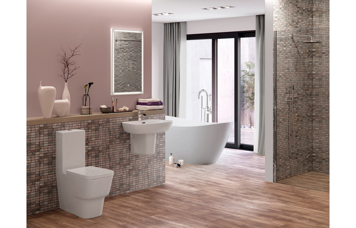 AquaElegance 600x400mm 1TH Basin & Semi Pedestal