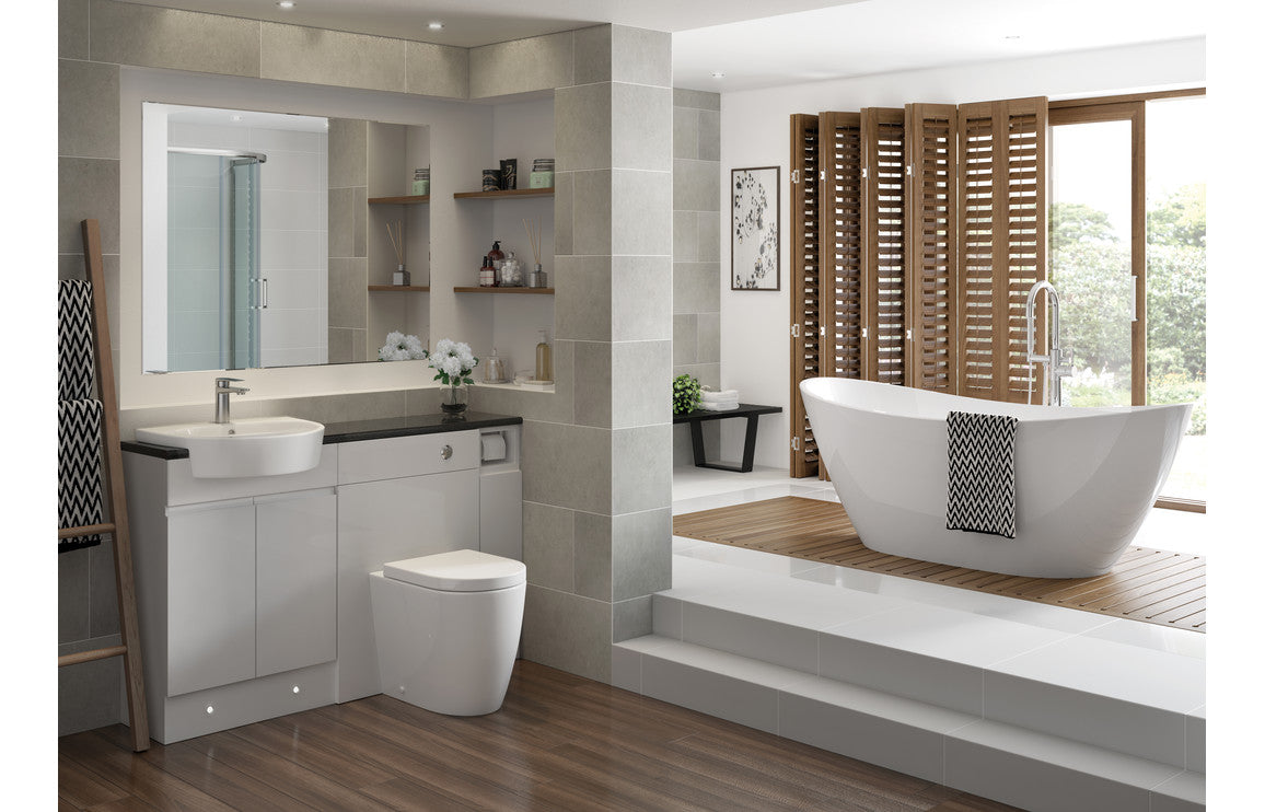 CrystalWash 555x435mm 1TH Semi Recessed Basin
