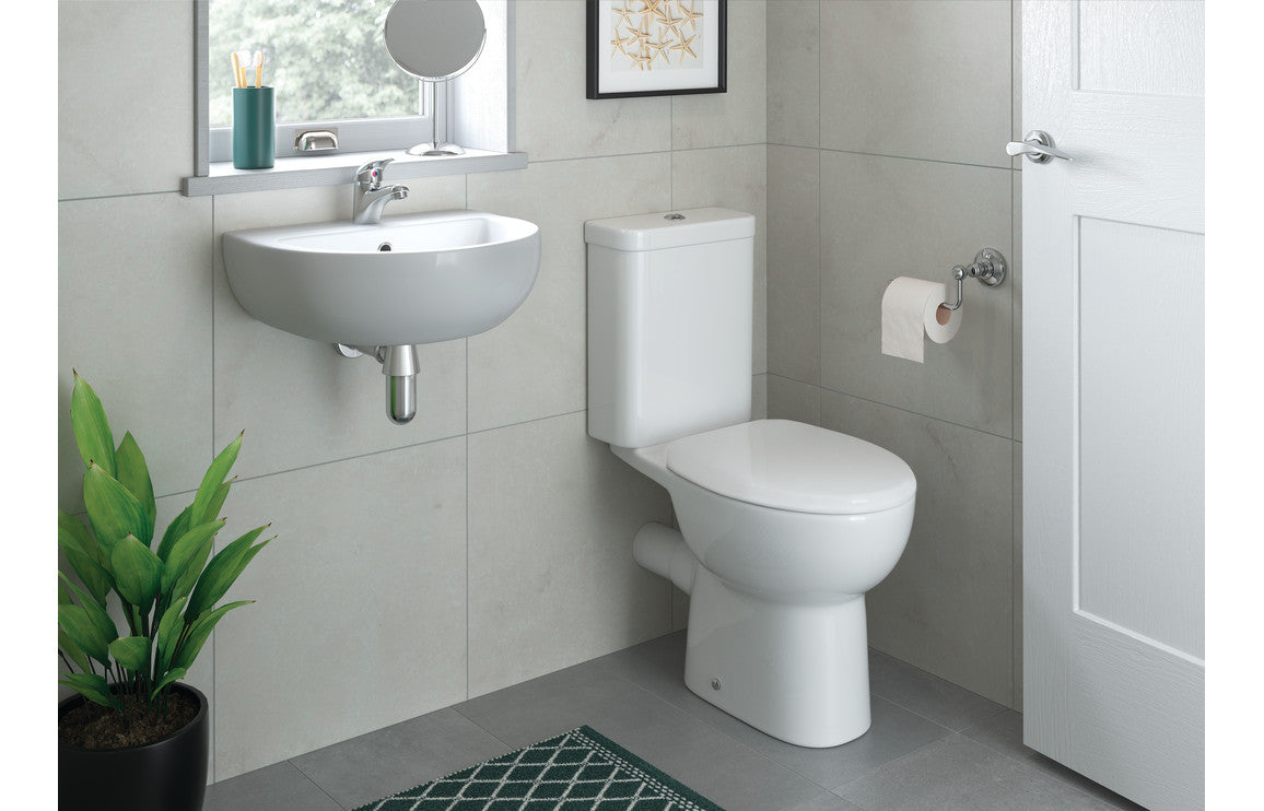 SilkenWash 550x400mm 1TH Basin & Semi Pedestal