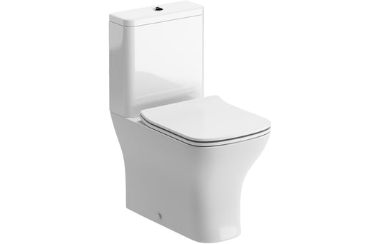 LustraBowl Short Projection Close Coupled Fully Shrouded WC & Slim Soft Close Seat
