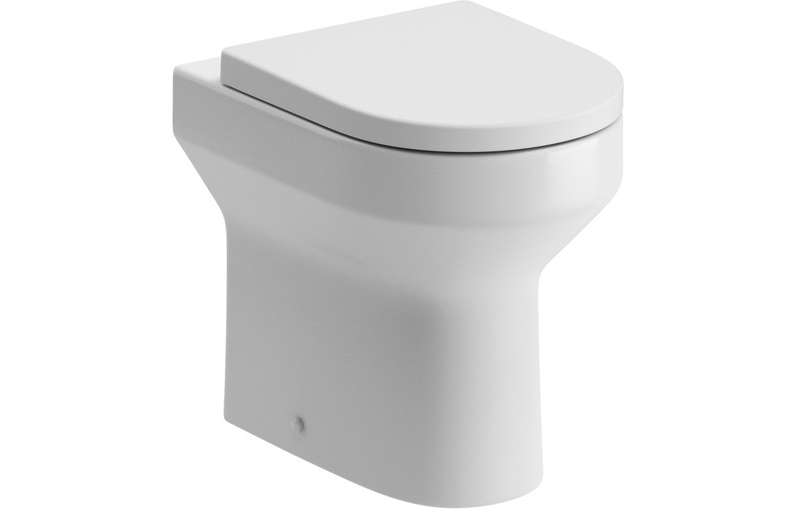 PrismFlow Rimless Back To Wall Comfort Height WC & Soft Close Seat