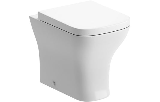 LustraBowl Rimless Back To Wall WC & Wrapover Soft Close Seat