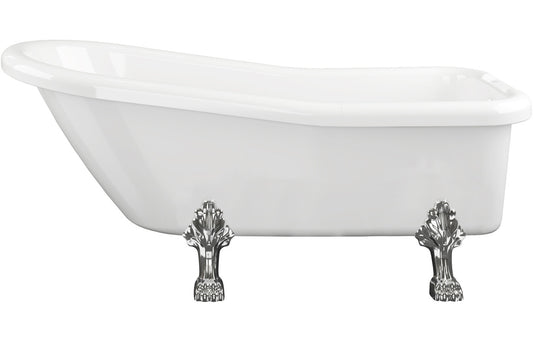 VelvetBath Freestanding 1530x670x760mm 2TH Bath w/Feet