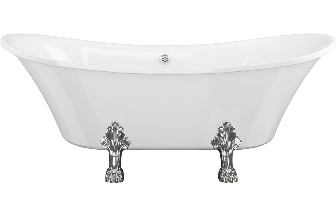 BlissBathe Freestanding 1760x710x775mm 0TH Bath w/Feet