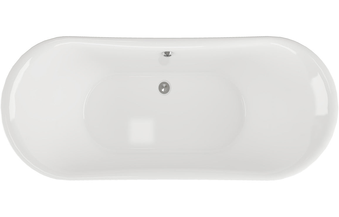 BlissBathe Freestanding 1760x710x775mm 0TH Bath w/Feet