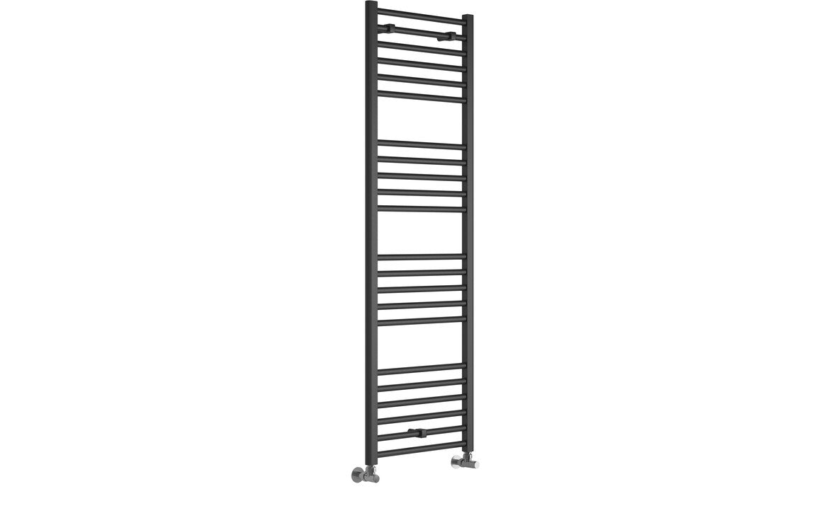 LuxeWarmth Straight 30mm Ladder Radiator (600x1600x30mm) - Anthracite