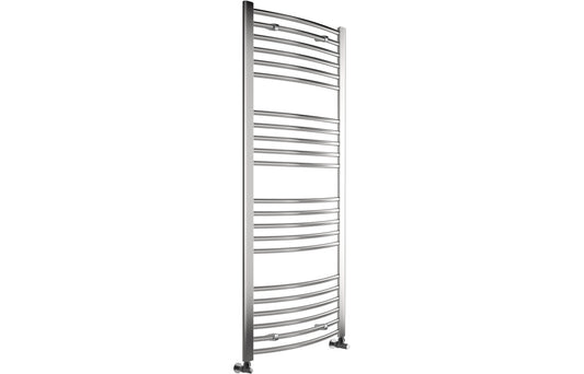 LuxeWarmth Curved 30mm Ladder Radiator (600x1600x30mm) - Chrome
