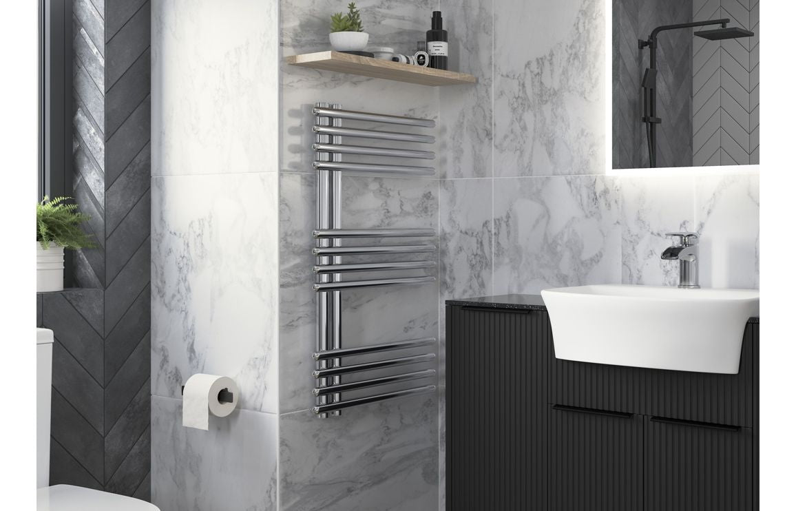 TranquilHeat Round Ladder Radiator (500x800x50mm) - Chrome