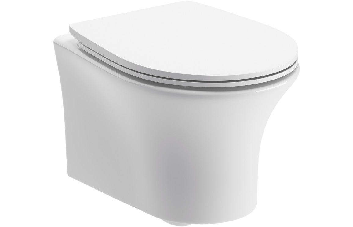 EternaWash Rimless Wall Hung WC & Soft Close Seat