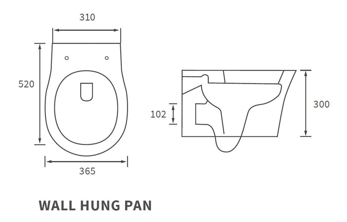 EternaWash Rimless Wall Hung WC & Soft Close Seat