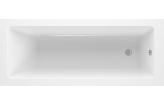 OpalSoak Square Single End SUPERCAST 1700x750x550mm 0TH Bath w/Legs