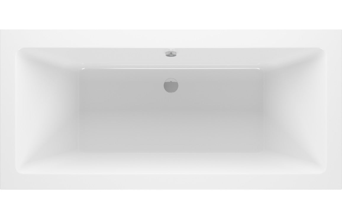 OpalSoak Square Double End 1700x800x550mm 0TH Bath w/Legs