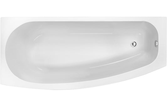 Timeless Space Saving 1700x740x560mm 0TH Bath w/Legs (LH)