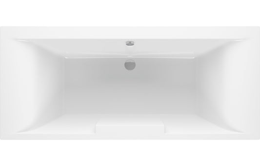VividSpa Deluxe Square Double End 1700x750x550mm 0TH Bath w/Legs