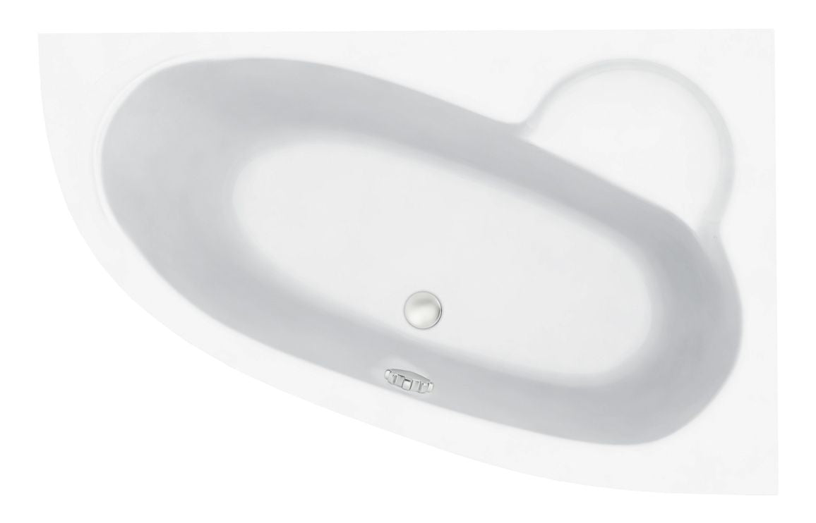 LustreSoak 1500x950x600mm 0TH Offset Corner Bath w/Legs (RH)