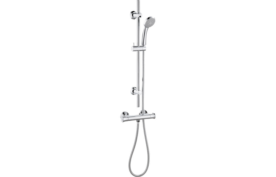 SilkenStream Thermostatic Bar Mixer Shower - Chrome