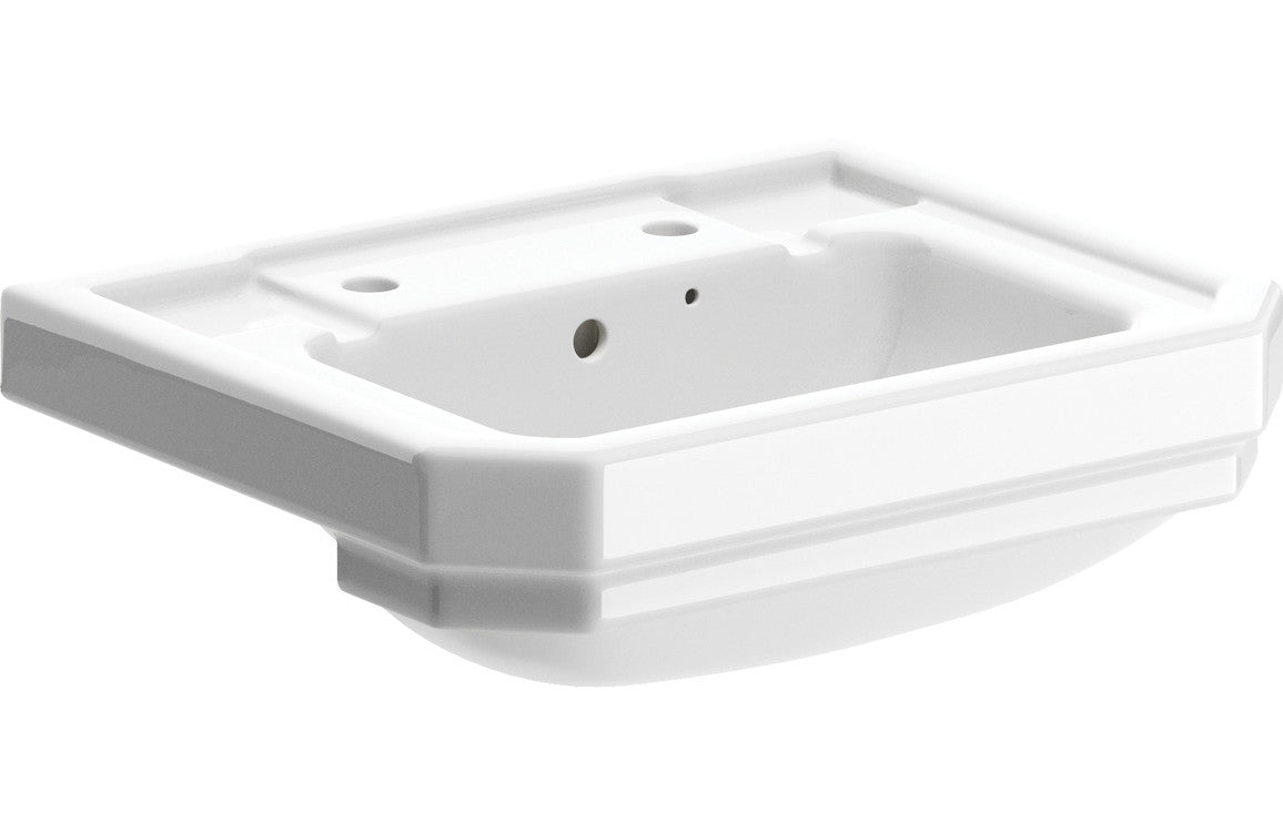 TranquilFlow 495x445mm 2TH Semi Recessed Basin