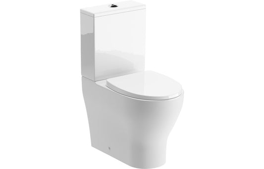 VividStream Rimless Short Projection Close Coupled Fully Shrouded WC & Soft Close Seat
