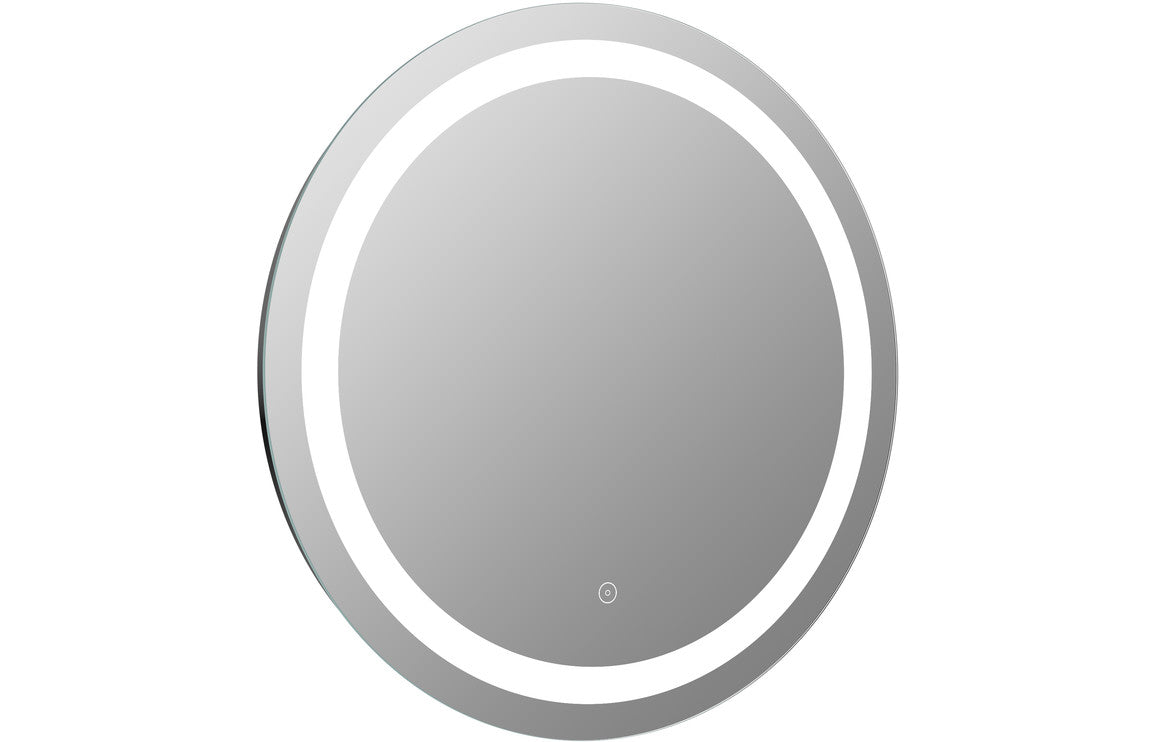 VelvetGleam 600mm Round Front-Lit LED Mirror