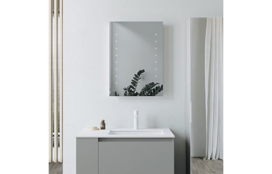 SerenityFrame 500x700mm Rectangle Battery-Operated LED Mirror