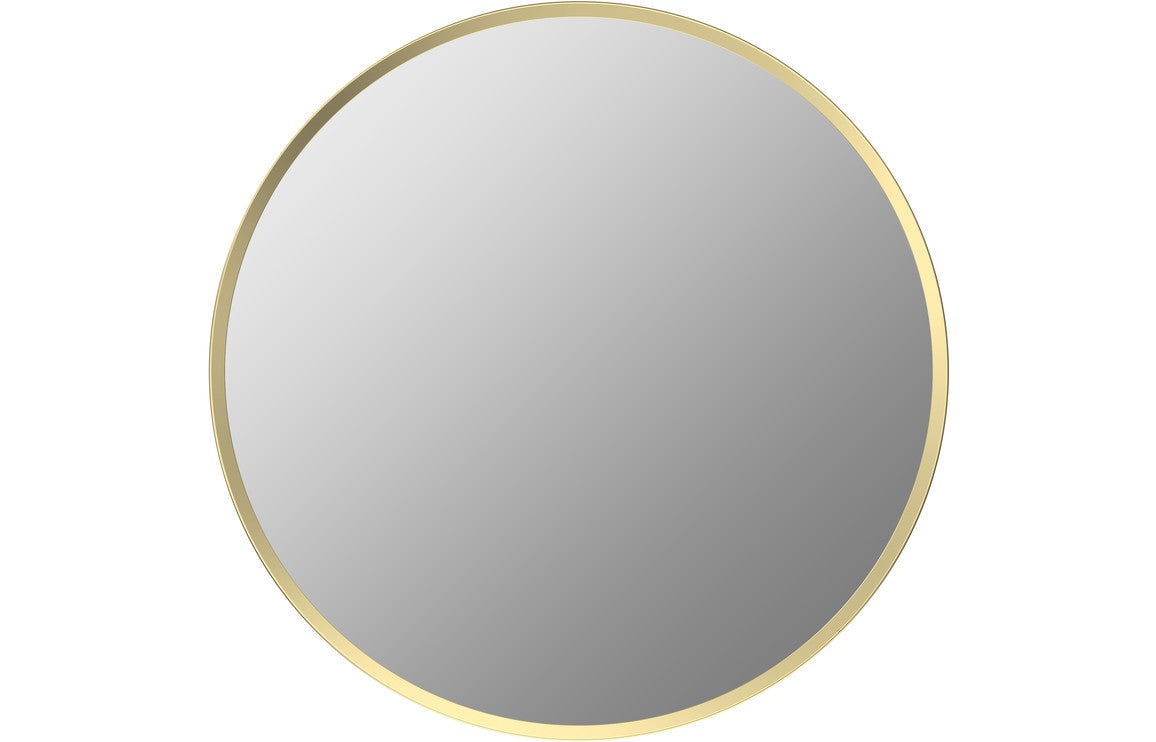 PureVision 600mm Round Mirror - Brushed Brass