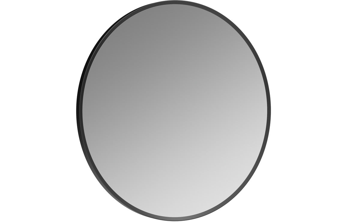 PureVision 600mm Round Mirror - Matt Black