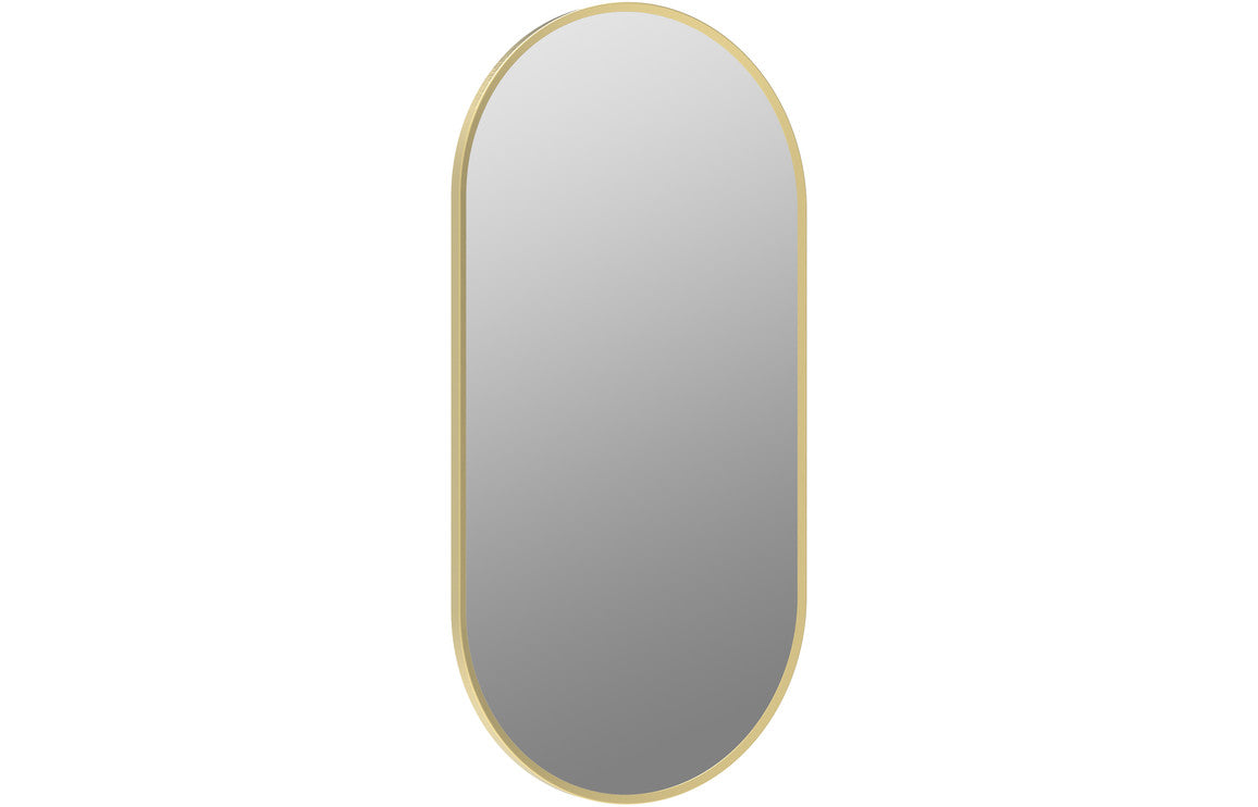 PureVision 800x400mm Oblong Mirror - Brushed Brass