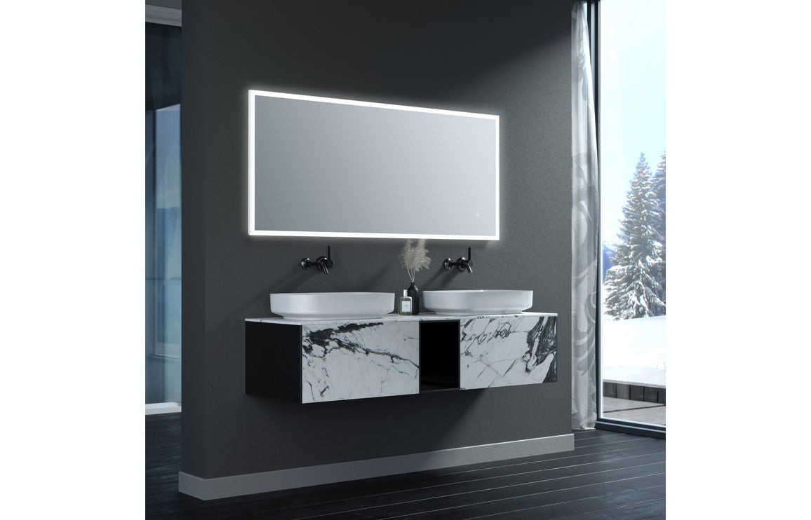 LuminousFrame 600x1200mm Rectangle Edge-Lit LED Mirror