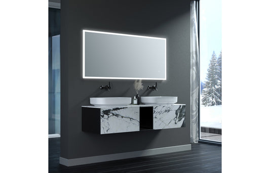 LuminousFrame 600x1200mm Rectangle Edge-Lit LED Mirror