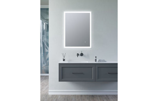 LuminousFrame 600x800mm Rectangle Edge-Lit LED Mirror
