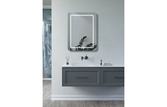 LustreLine 600x800mm Rectangle Front-Lit LED Mirror
