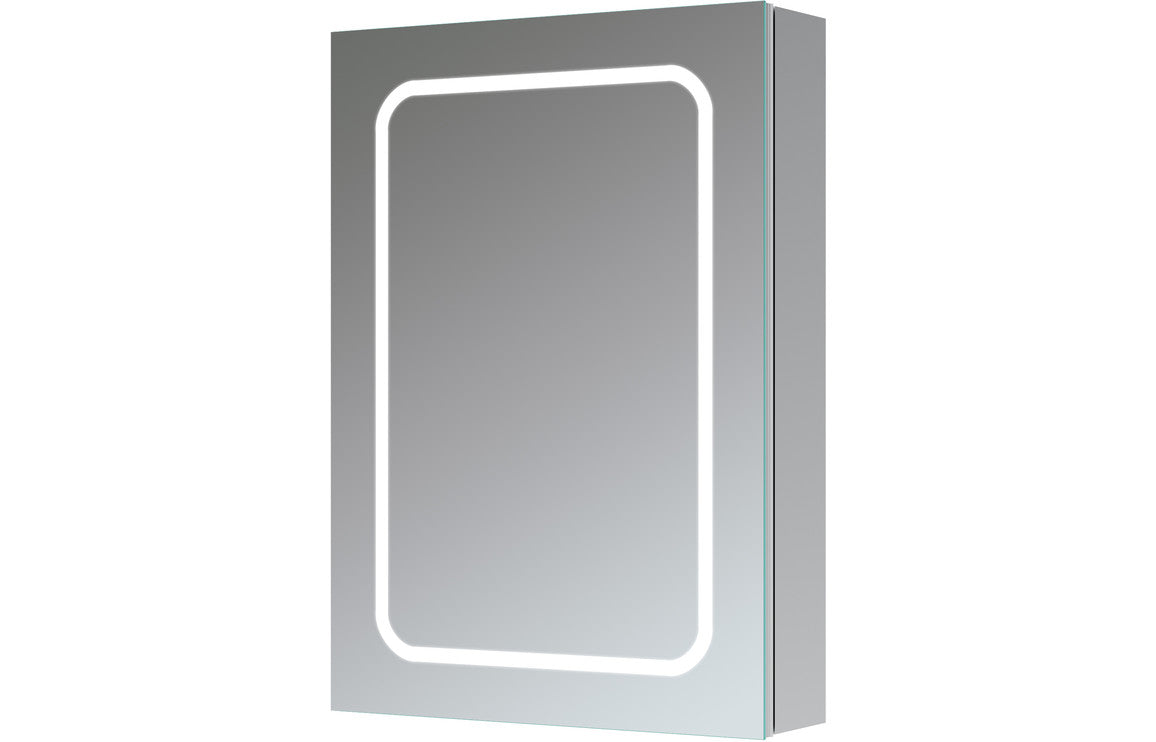 StellarShine 500mm 1 Door Front-Lit LED Mirror Cabinet