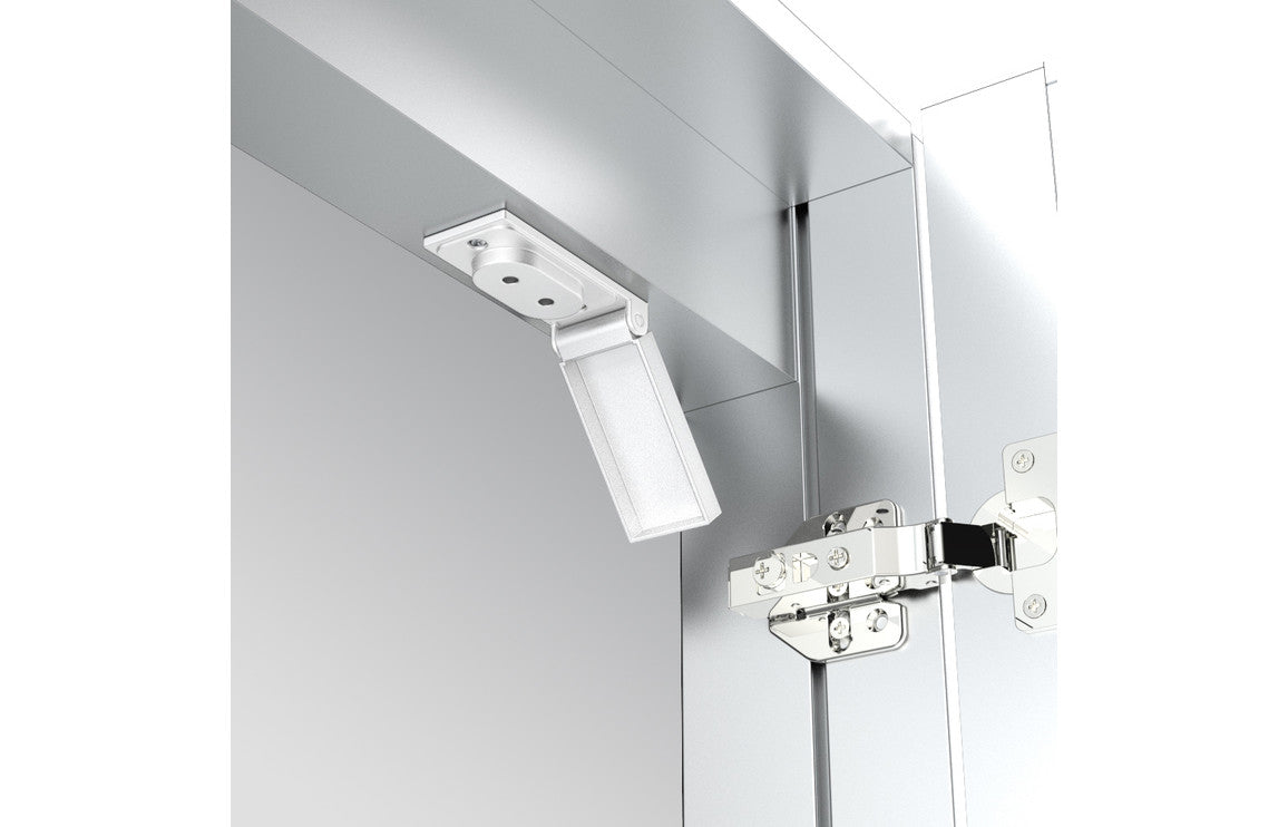 PureGleam 600mm 2 Door Front-Lit LED Mirror Cabinet