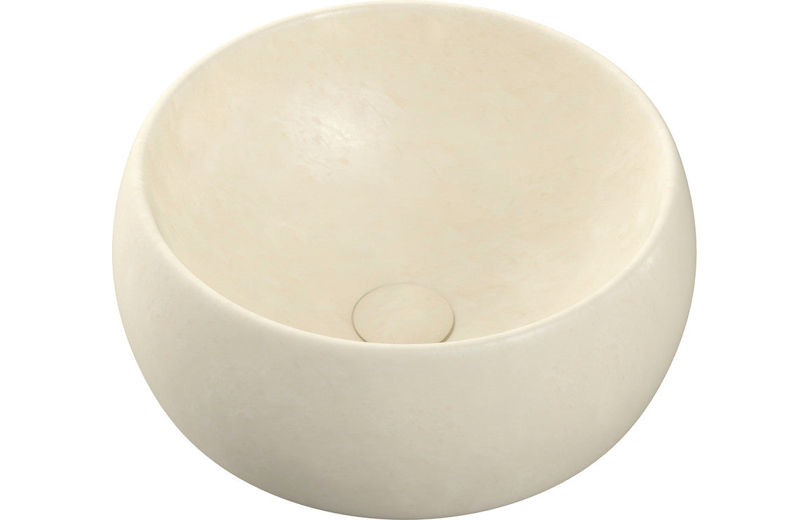SculptSink 400mm Ceramic Washbowl - Stone Effect