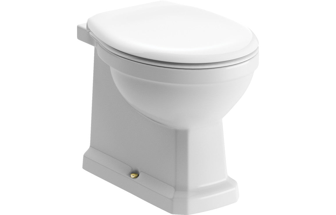 TranquilFlow Back To Wall WC & Soft Close Seat w/Brushed Brass Finishes