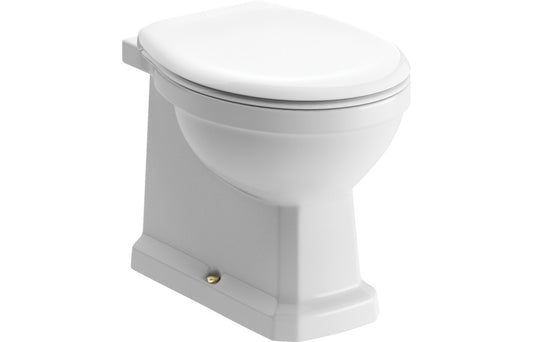 TranquilFlow Back To Wall WC & Soft Close Seat w/Brushed Brass Finishes