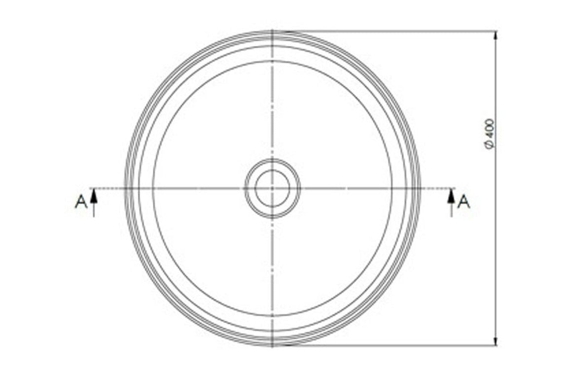 VelvetFlow 400mm Round Washbowl