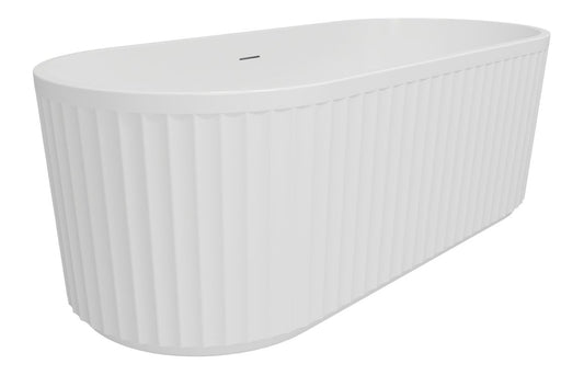 EuphoriaBath Fluted Freestanding 1700x750x570mm 0TH Bath
