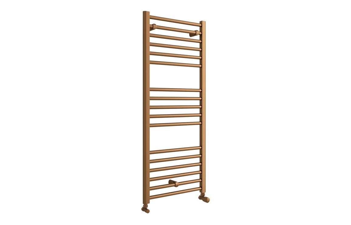 LuxeWarmth Straight 30mm Ladder Radiator (500x1200x30mm) - Brushed Bronze