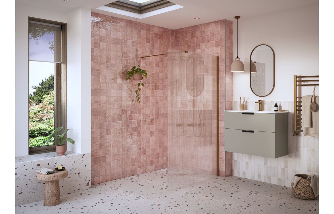 LuxeWarmth Straight 30mm Ladder Radiator (500x1200x30mm) - Brushed Bronze