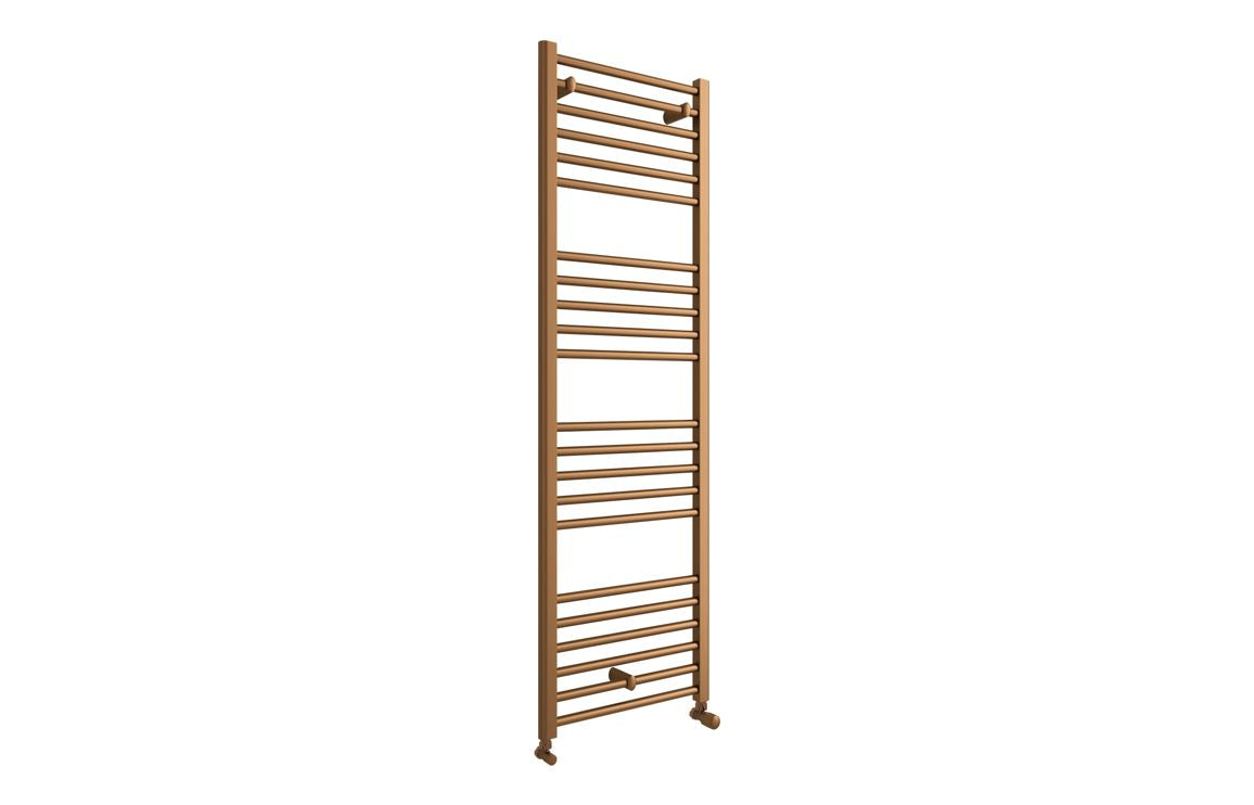 LuxeWarmth Straight 30mm Ladder Radiator (500x1600x30mm) - Brushed Bronze
