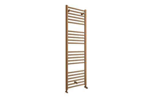 LuxeWarmth Straight 30mm Ladder Radiator (500x1600x30mm) - Brushed Bronze